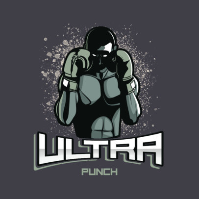 Online Logo Maker Featuring an Illustration of a Boxer
