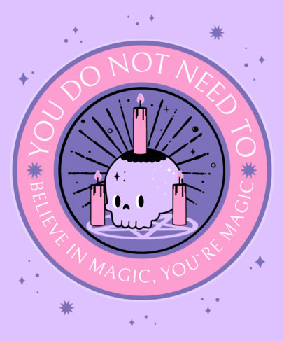 Cute T-Shirt Design Maker with a Magical Graphic and Quote