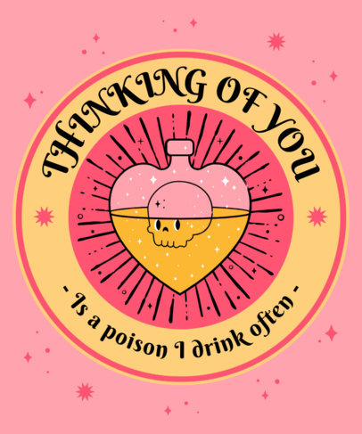 Esoteric T-Shirt Design Generator with a Romantic Quote