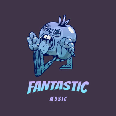 Online Logo Maker Featuring an Apple with a Microphone