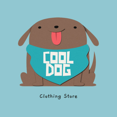 Cute Logo Template Featuring a Dog Graphic 
