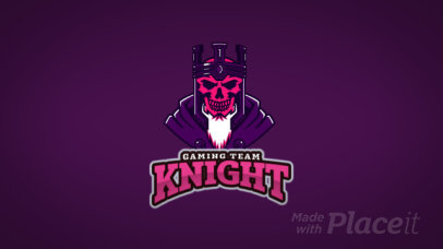 Animated Logo Maker with a Detailed Animation of a Horror King Raising 2273