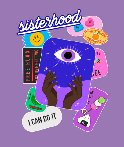 Tote Bag Design Generator Featuring Multiple Stickers Graphics