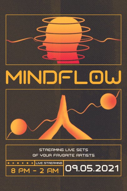 Poster Design Generator for an Online Festival Featuring Minimal Illustrations 