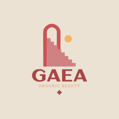 Logo Maker for an Organic Beauty Brand Featuring a Minimal Illustration 