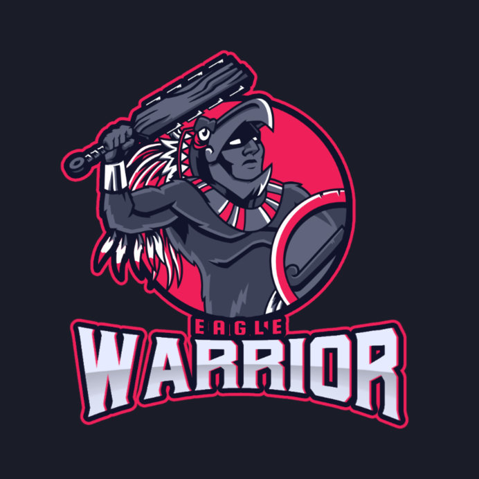 Placeit - Gaming Logo Generator Featuring an Aztec Warrior Illustration