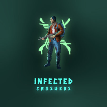 TLOU2-Inspired Logo Generator Featuring a Male Shooter 3602c