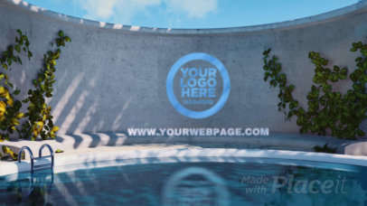 Logo Reveal Intro Maker Featuring a Minimal 3D Setting 2294