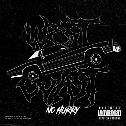 Rap Album Cover Maker Featuring West Coat-Inspired Graphics 2870