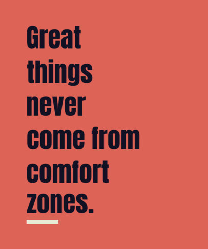 Quote T-Shirt Design Maker with a Simple Layout