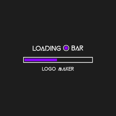 Online Logo Maker Featuring a Loading Bar Graphic 