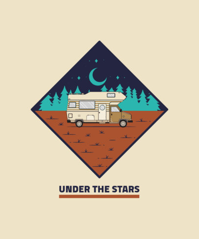 T-Shirt Design Maker Featuring Colorful Outdoor Landscapes