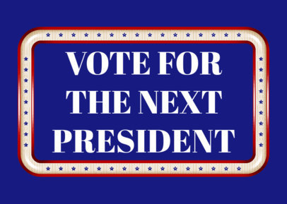 Face Mask Design Maker Featuring Presidential Campaign Promo 2877