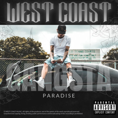 Album Cover Template for Hip-Hop Songwriters