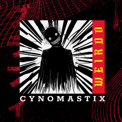 Thrash Metal Album Cover Generator with a Spooky Character Illustration 2872c