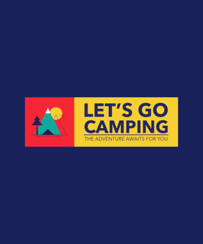 Quote T-Shirt Design Template for Camping Enthusiasts