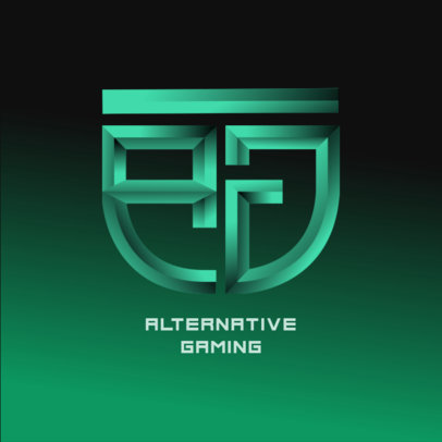 Monogram Logo Maker with a Shield Shape