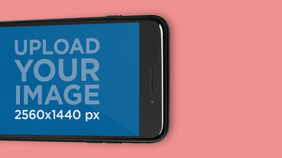 Mockup of an iPhone in Landscape Position Showing an Appstore Screenshot