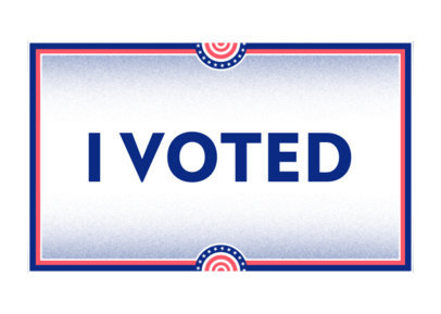 Face Mask Design Generator Featuring an I Voted Text 2877b