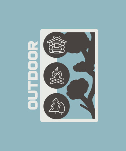 T-Shirt Design Creator with Outdoor Activity Graphics