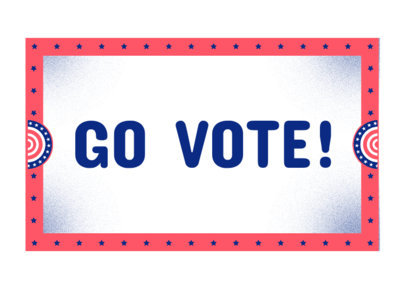 Patriotic Face Mask Design Template with a Go Vote Text 2877f