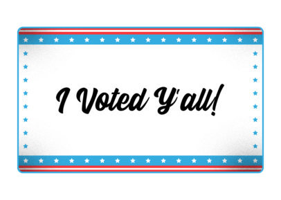 Face Mask Design Generator with a Proud Voting Quote 2877j