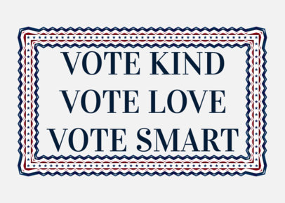 Face Mask Design Maker to Promote Voting in the USA 2877g