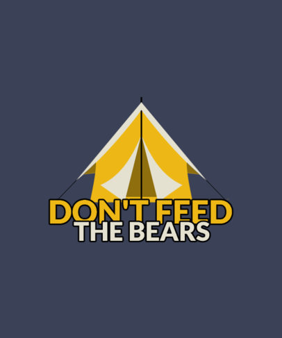 Simple T-Shirt Design Maker for Camping Enthusiasts 