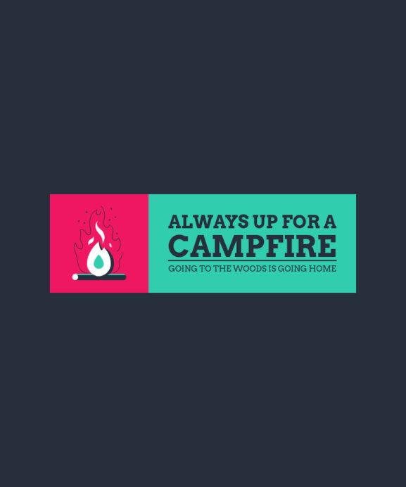 Placeit - Quote T-Shirt Design Creator with a Campfire Theme