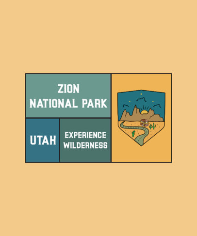 T-Shirt Design Maker for Enthusiasts of National Parks