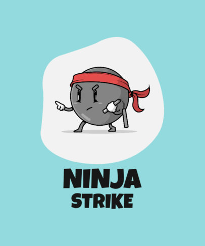 T-Shirt Design Maker Featuring Funny Ball Characters