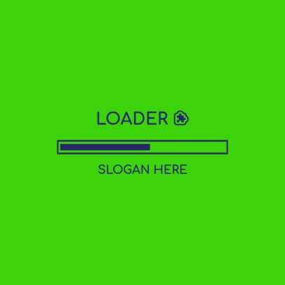 Simple Logo Maker Featuring a Loading Bar Graphic