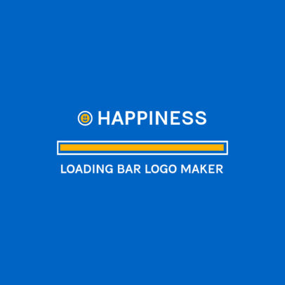 Optimistic Logo Maker with a Full Loading Bar Clipart