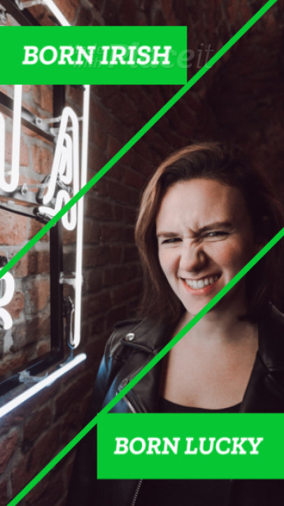 Instagram Story Video Template with a Cool Saint Patrick's Day Theme 