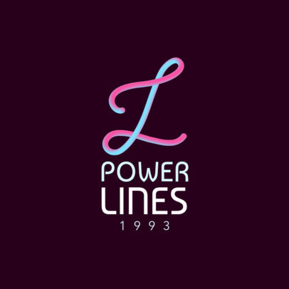 Gaming Logo Creator with a Colorful Monogram