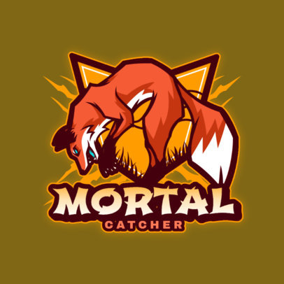 Online Logo Maker of a Hostile Red Fox 3620h