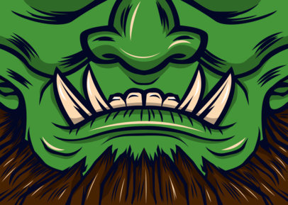 Face Mask Design Creator of a Werewolf