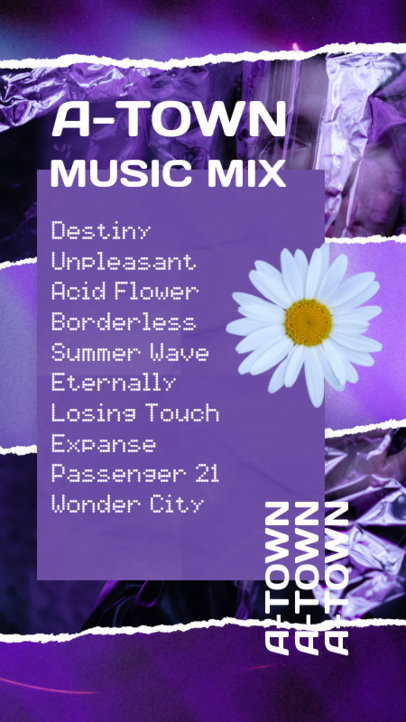 Instagram Story Maker for a Playlist-Themed Story