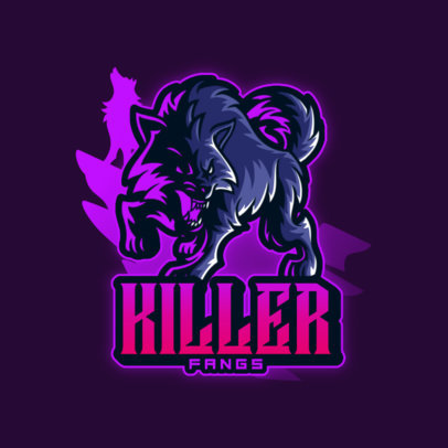 Online Logo Generator with an Aggressive-Looking Wolf 3620l