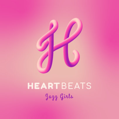 Logo Maker for a Dance Studio Featuring a Neon Monogram 3613f