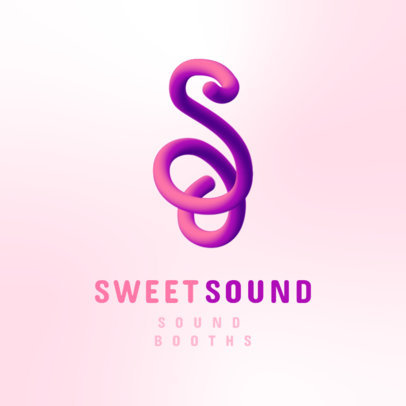 Logo Creator for a Sound System Featuring a Tridimensional Monogram 3613k