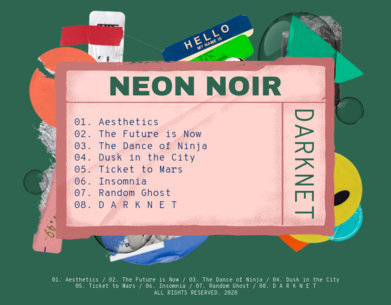 Collage-Styled Template for an Album's Back Cover