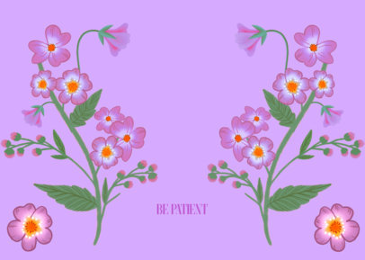 Girly Face Mask Design Maker Featuring Floral Graphics 