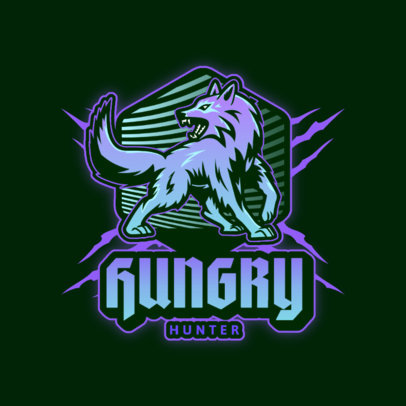 Gaming Logo Generator Featuring a Killer Wolf