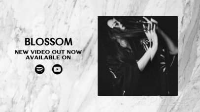 YouTube Ad Music Video Template with a Nostalgic Vibe for a Pop Singer 2154