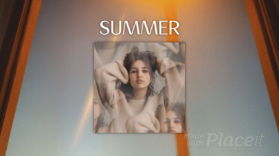 YouTube Ad Video Maker for a Pop Album Release Featuring Geometric Animations 2152