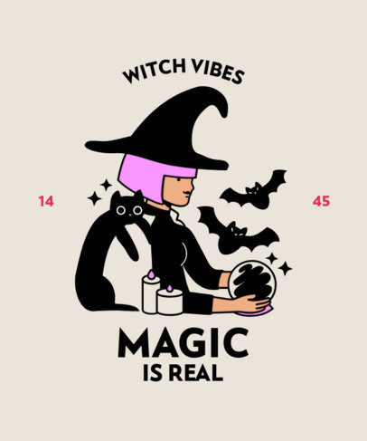 T-Shirt Design Maker Featuring Cute Halloween Cartoon Characters