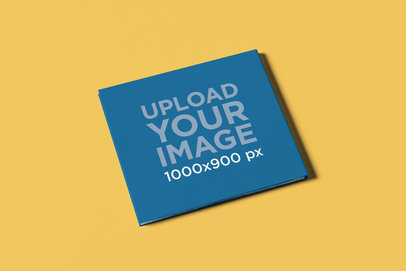 Minimal Mockup Featuring a Customizable Digipak