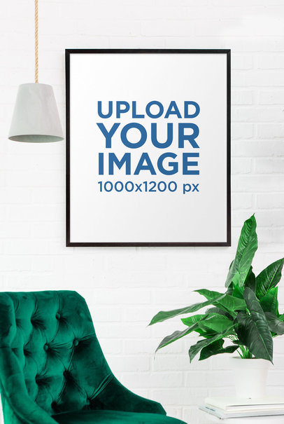 Art Print Mockup Featuring Some Chic Decoration 36230-r-el2