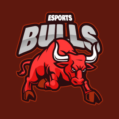 Gaming Logo Maker with a Raging Bull Graphic